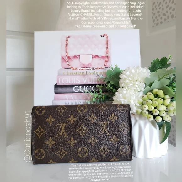 *SOLD* Authentic Pre-owned Vintage Louis Vuitton Tri-fold Long Wallet - Picture 4 of 15